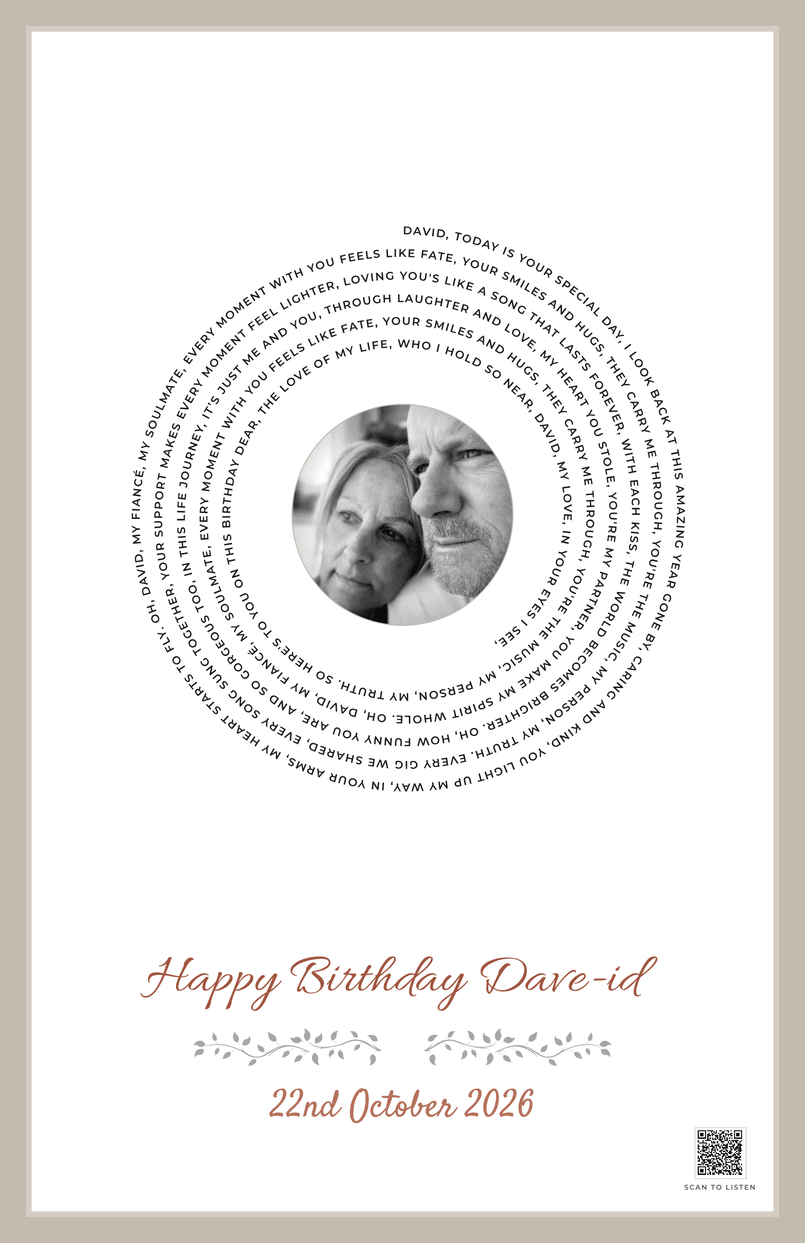 David, My Soulmate and Love