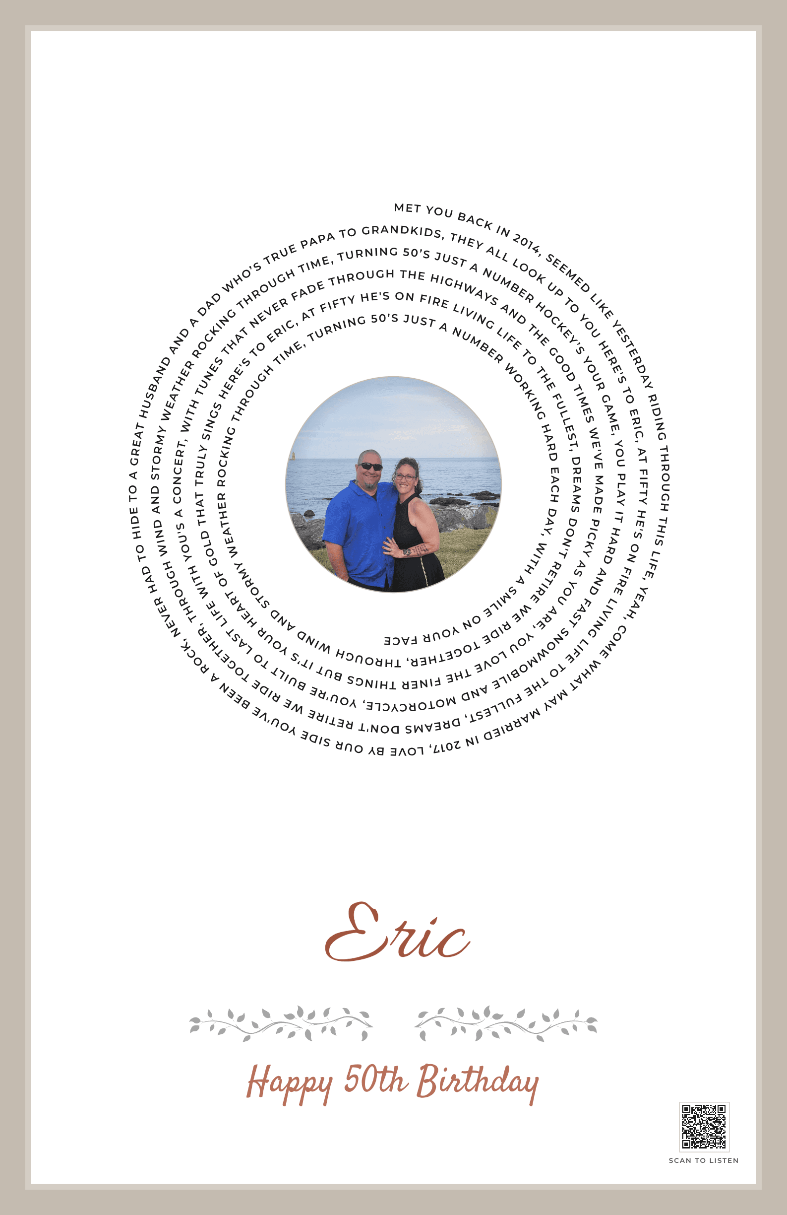 Rocking Through Time, Eric Turns 50